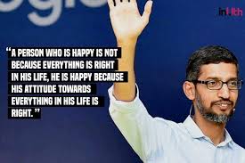'गुगल' चे मुख्य कार्यकारी अधिकारी सुंदर पिचाई यांचा आज वाढदिवस. Happy Birthday Sundar Pichai Here Are 10 Lessons We Can Learn From The Boy Wonder