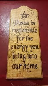 Wooden Wall Hanging Wiccan Pagan Spiritual Saying By Louisa Wiccan Decor Wiccan Crafts Witchy Decor