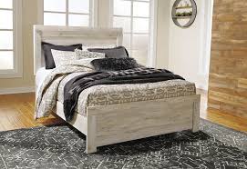 Why the heck not make your own upholstered headboard? Bellaby Whitewash Queen Panel Headboard Speedyfurniture Com