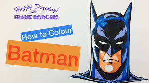 Check spelling or type a new query. Iconic Faces 5 How To Colour Your Batman Drawing Using Pens Live Illustration With Frank Rodgers Youtube
