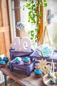 40th Birthday Decorations For Her Check Out This Amazing Denim 40th Birthday Party See More Party Ideas And Share Yours At 40th Birthday Themes 40th Birthday Parties 40th Birthday Decorations