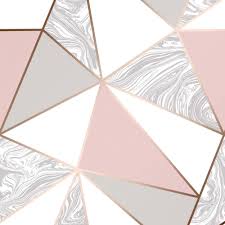 Zara Marble Metallic Wallpaper Soft Pink Rose Gold Metallic Wallpaper Pink Geometric Wallpaper Girls Bedroom Wallpaper