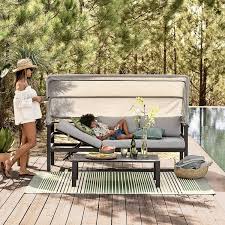 3 Sitzer Sofa Mit Dach Outdoor B 204cm X T 74cm X H 66cm Hellgrau De In 2020 Outdoor Dach Polyrattan