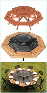 Diy Jag Style Octagon Grill Picnic Table Instruction Diy Backyard Grill Projects Backyard Bbq Grill Diy Picnic Table Diy Backyard