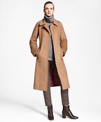 Brooks brothers beige wool coat for. Camel Hair Wrap Coat Brooks Brothers