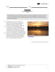This sonnet is pure exaggeration of shakespeare's feelings towards his beloved and his beauty and is expressed through various language techniques and strong language. How Does The Structure Of The Poem Contribute To Its Meaning Cite Evidence From Course Hero