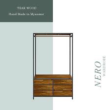 Nero Wardrobe Piccolo Design Based In Yangon Myanmar Is Specialized In Teak Wood Furniture And Decoratio Buy Modern Furniture Teak Wood Furniture Furniture