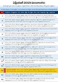 View the month calendar of april 2021 calendar including week numbers. Panchangam 2021 April In Telugu à°à°ª à°° à°² à°ª à°š à°—