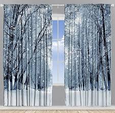 Drapes That Look Like Trees Walk In The Forest Or Simple Freshness You Choose Winter Home Decor Decor Snowy Trees