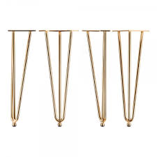 A wide variety of brass coffee table legs options are available to you, such as design style, use, and material. Brass Set Of 4 Triple Rod Metal 41cm Hairpin Legs Industrial Home Furniture