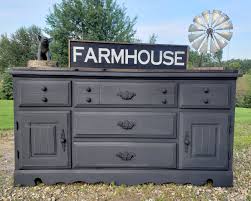 Enliven Refinishing On Twitter Available For Purchase This One Is Done In A Dark Grey With Matte Black Hardware And Added Jacobean Stained Wood Top 325 00 60 L 18 D 32 H Check out our dark wood dresser selection for the very best in unique or custom, handmade pieces from our dressers & armoires shops.