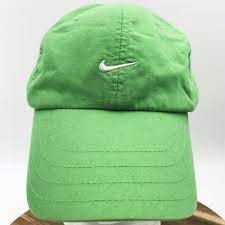 Nike Swoosh Baseball Cap Hat Green Adjustable Ebay Baseball Cap Nike Cap Pink Baseball Cap
