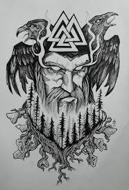 This symbol has warrior connotations to it, allowing the bearer to strike his enemies with confusion and fear. Old Norse Odin Tattoo Design Norse Mythology Tattoo Viking Warrior Tattoos Nordic Tattoo