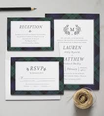 Customizable Tartan Wedding Invitations By Tavish Loch St Andrews Invitation Suit Scottish Wedding Invitations Tartan Wedding Invitations Tartan Wedding