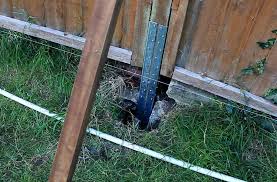 If the gate post has cranked barb extensions, the gate frame barb supports always remain straight otherwise the cranked extension would hit the post's cranked extension when opening the gate. How To Fix A Leaning Fence Without Replacing The Fence Post Techlifediy