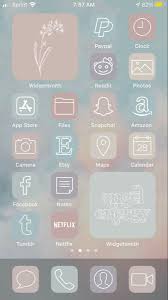Aesthetic App Icons Ios 14 Homescreen Customization Iphone Wallpaper App Iphone Hacks Ios Icon
