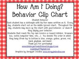 how am i doing behavior clip chart by susan teachers pay