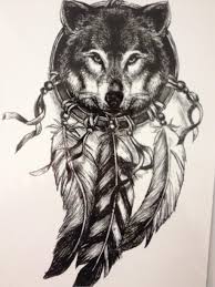 Adding this belief to a dreamcatcher tattoo design will carry that power to block bad energy throughout your life. Indian Wolf Temporary Tattoo Tattoos Wolf Dreamcatcher Tattoo Wolf Tattoos