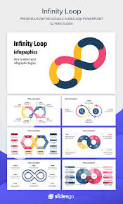 infinity loop template google slides power point template slides design
