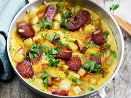 Omelette Pommes De Terre Chorizo Recette Omelette Pomme De Terre Omelette Recettes De Cuisine