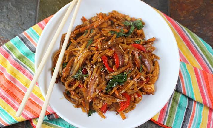 Drunken Noodles with Chicken