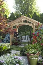 Arbor Ideas Wooden Arbor Over A Bench Outdoor Pergola Backyard Pergola Pergola Patio