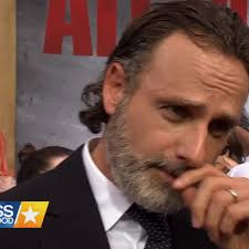 Andrew Lincoln Walking His Dog