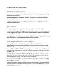 Kerajaan telah mengambil langkah yang serius untuk menerapkan budaya teknologi maklumat kepada masyarakat. Isu Teknologi Maklumat Dan Komunikasi