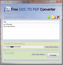 Convert pdf files to other document types and retain their formatting with this relatively inexpensive utility. Free Doc To Pdf Converter Download
