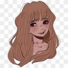 We are also going to draw curtain bangs, these are long bangs that are parted down the middle and very popular among drawn characters, especially in anime. Long Hair Clipart Realistic Girl Drawn Girl With Bangs Png Download 3936095 Pikpng