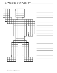 Robot Shaped Blank Word Search Grid Pdf Google Apps Free Word Puzzles For Kids Create Word Search Free Printable Word Searches