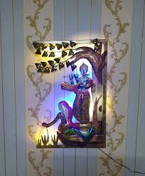 Wall lights are available with kids closets used as reading nooks | apartment therapy. Buy Rsn Iron Radha Krishna Wall Hanging Art Decor Sculpture With Led Lights Multi Online At Low Prices In India Amazon In