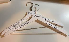 Svgcuts.com blog free svg files for cricut design space, sure cuts a lot and silhouette studio designer edition. Diy Personalized Bridal Party Hangers Creative Fabrica