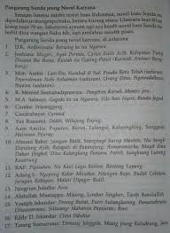 Sebutkeun ciri ciri novel sunda. Sebutkeun Salah Saurang Pangarang Novel Sunda Jeung Karyana Brainly Co Id