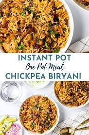 Instant Pot Chickpea Biryani Recipe In 2020 Instant Pot Dinner Recipes Biryani Recipe Indian Rice Recipes