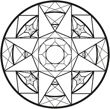 What is this new craft? Mandala With Diamonds Mandalas Adult Coloring Pages