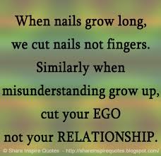When nails grow long, we cut nails not fingers. Similarly when ... via Relatably.com