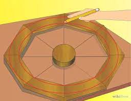 Draw an intersecting line from left to right on the circle. How To Make A Replica Wagon Wheel With Pictures Wikihow