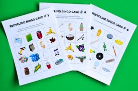 To do this, the player must remove the face down card that is occupying that location and turn it face up. Recycling Bingo Printable Game For Kids Adventure In A Box