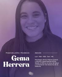 Agenda tu hora con la psicóloga Gema Herrera ✨ Especialista en pacientes  Infanto