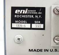Eni OEM-6 Solid State RF Power Generator Water Cooled 0-750 Watt