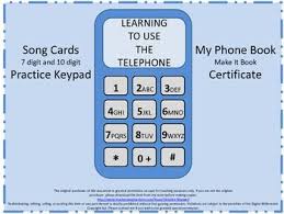 I Know My Telephone Number Activity Number Activities Activities Teaching