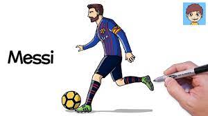 Comment dessiner un cochon qui se roule dans la boue, un premier tutoriel facile pas à pas en images: Comment Dessiner Messi Facilement Dessin Facile A Faire Dessin Lionel Messi Youtube