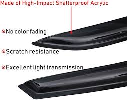 Lightronic WV94313 Tape-on Window Visors Rain Guards Smoke Tint 4PCS Set  Fit for 2011-2019 Dodge Charger : Amazon.sg: Automotive