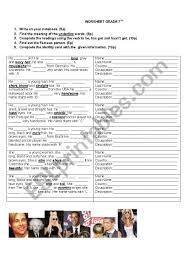 A person's first name is just as important as the last name. Describing Famous People Esl Worksheet By Natis