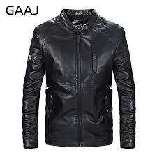 High Quality Gaaj Brand Leather Jacket Men Brand Outerwear Mens Biker Motocycle Male Spring Summer Jackets Coats Leather Jacket Leather Jacket Men Mens Jackets