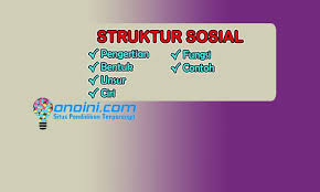Pengertian Struktur Sosial Unsur Unsur Bentuk Ciri Dan Fungsi