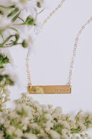 Mama Bar Necklace Made By Mary With Love Bar Necklace Personalized Mom Gifts Jewelry Bar Necklace