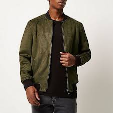 Green Faux Suede Bomber Jacket Coats Jackets Sale Men Suede Bomber Jacket Green Leather Jackets Jackets
