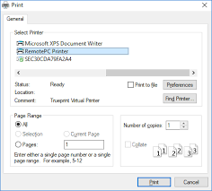 Command as you would normally do when printing. Remote Printing Remotepc For Windows